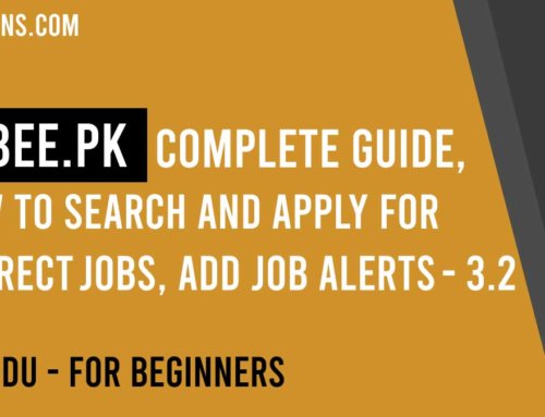 Jobee.pk Complete Guide, make an account, setup profile, apply to jobs, 100% explained – 3.2