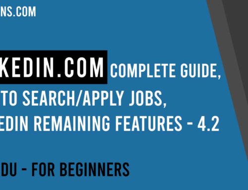 LinkedIn.com Complete Guide, make an account, setup profile, apply to jobs, 100% explained – 4.2