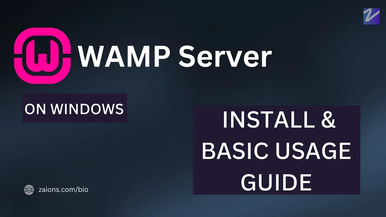 WAMP Installation Guide- How to Run PHP & MySQL on Windows | Urdu:Hindi | Zaions