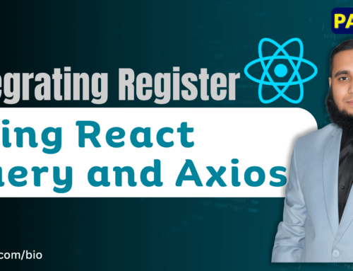 Integrating Register API in ReactJS Using React Query and Axios p2 UrduHindi  Zaions
