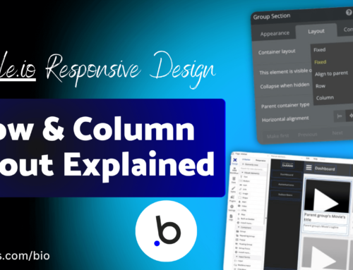 Bubble.io Responsive Design – Row & Column Layout Explained (Urdu/Hindi) | Zaions